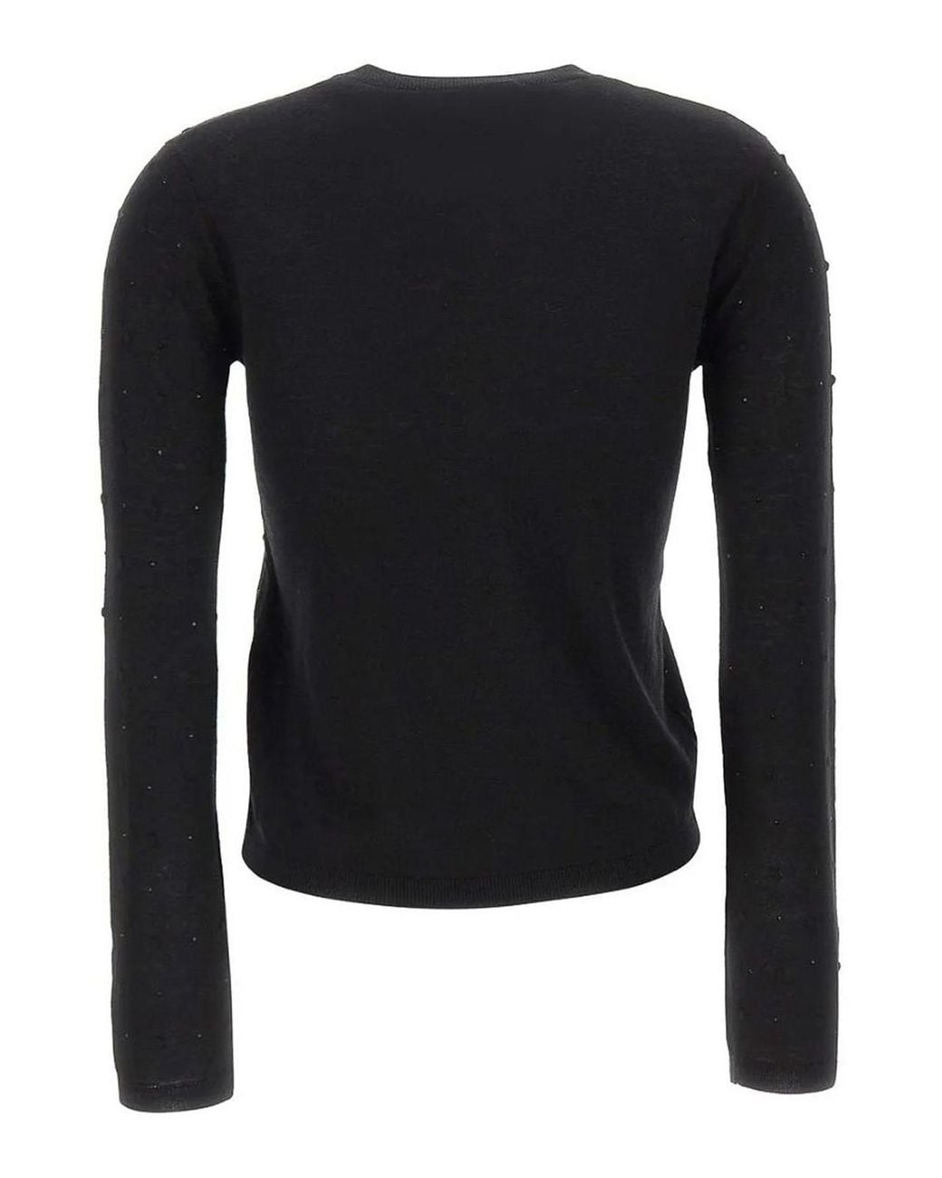 Max Mara Black Embroidered Sweater Celebre
