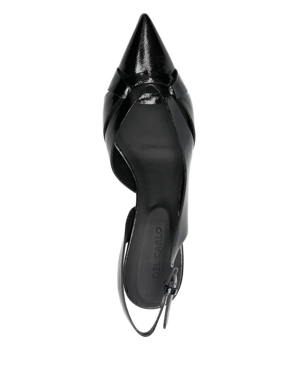 Fabrizio Del Carlo Black Paris Sling Back