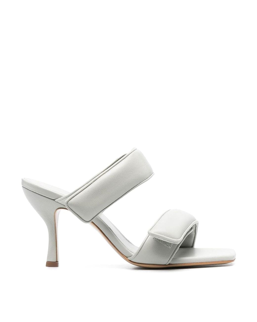 Gia Borghini White Perni Leather Sandals