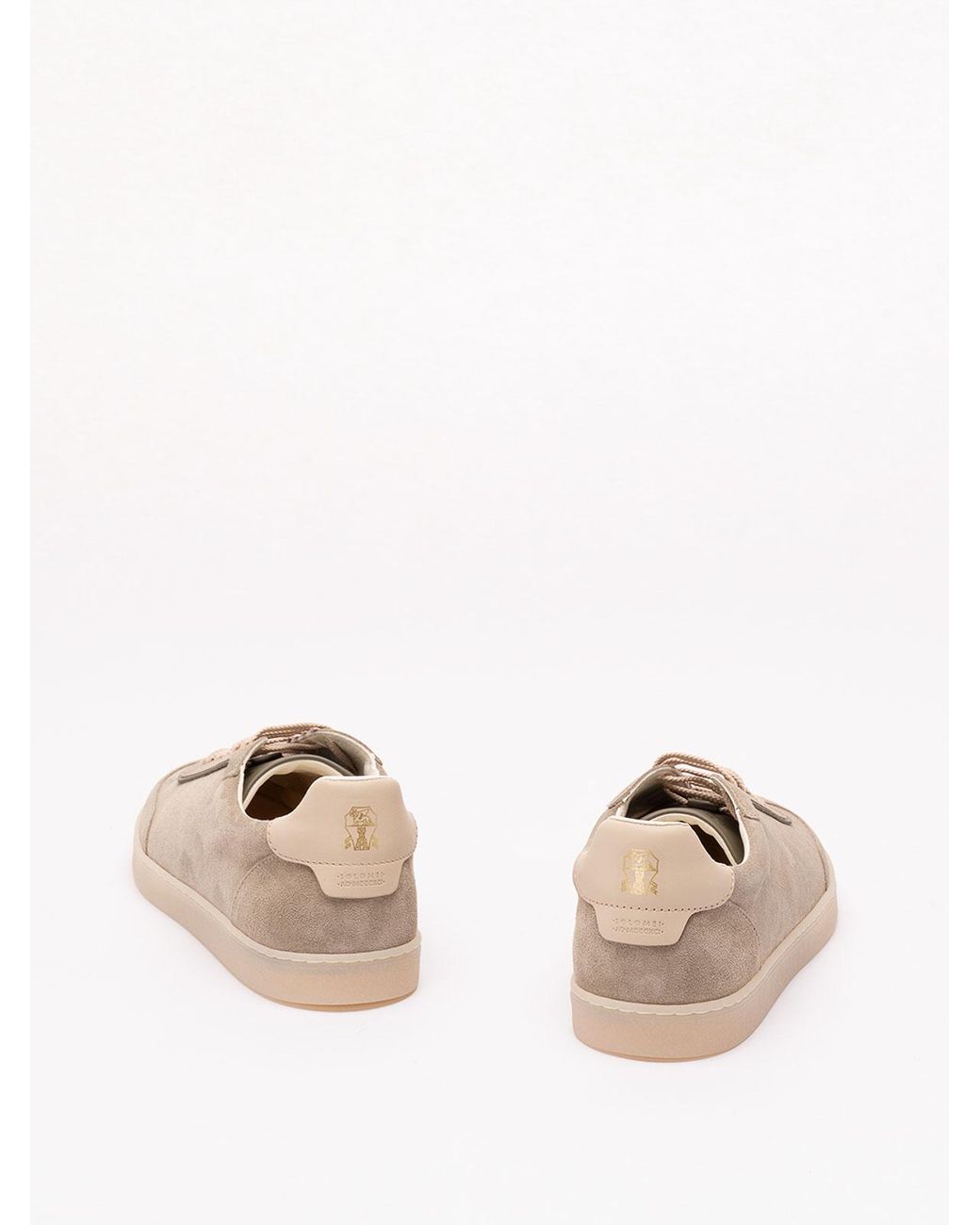 Brunello Cucinelli Pink Suede Sneakers for men