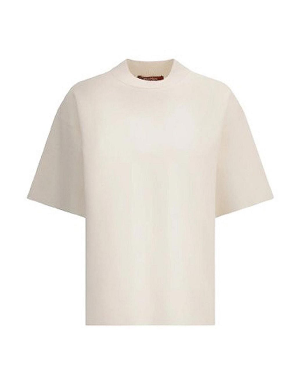 Max Mara White Boxy Viscose Sweater By