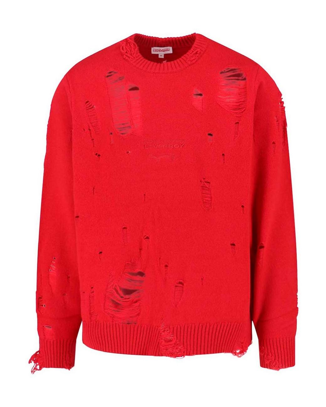 Charles Jeffrey Red Wool Blend Sweater for men