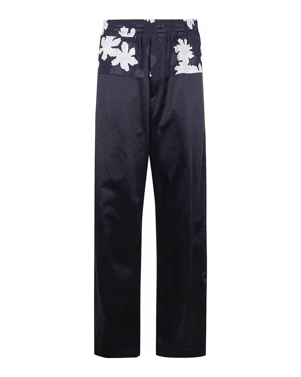 Dries Van Noten Blue Pablo Bicolor Trousers for men