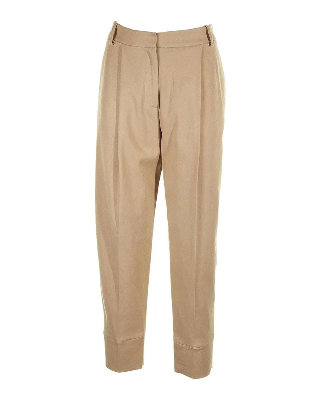 Eleventy Natural Pleated Trousers