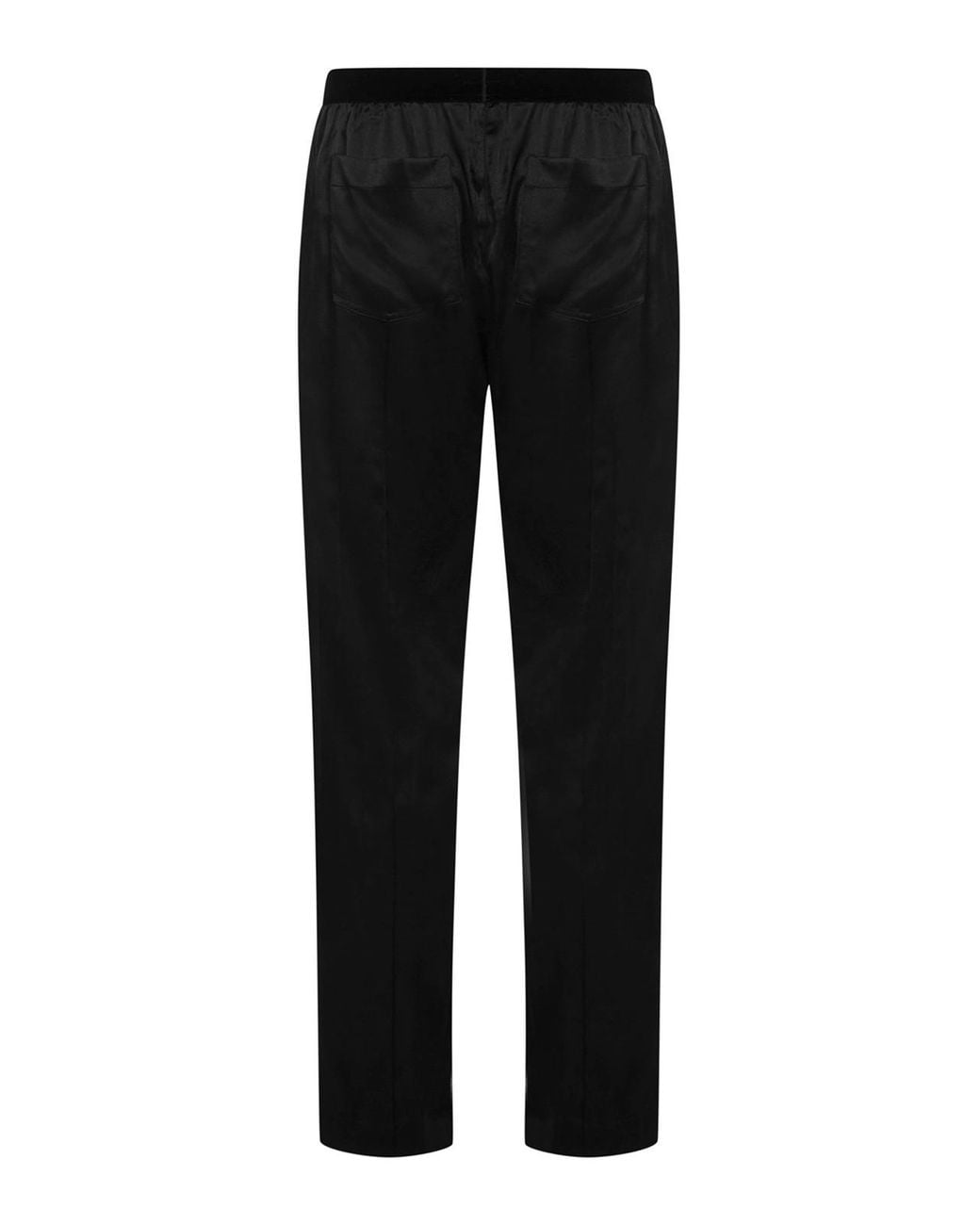 Tom Ford Black Stretch Silk Trousers for men