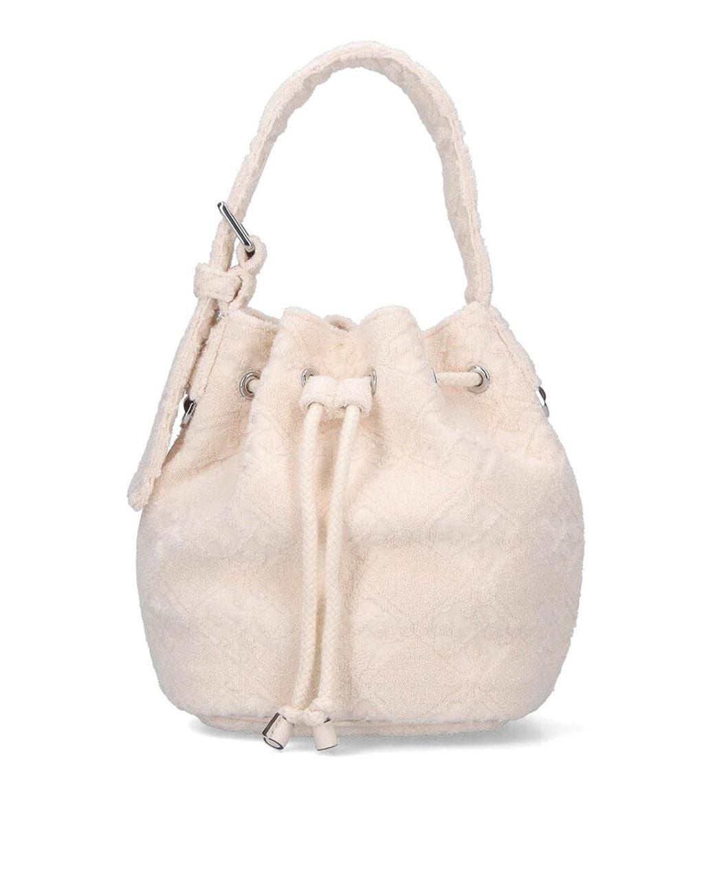 Tory Burch Natural Small Bucket Bag T Monogram