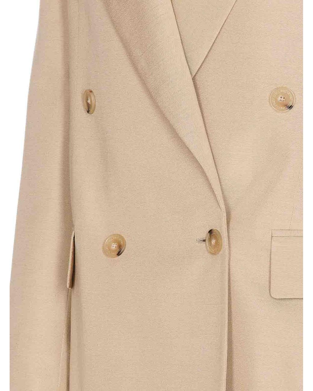 Stella McCartney Natural Double Breasted Jacket