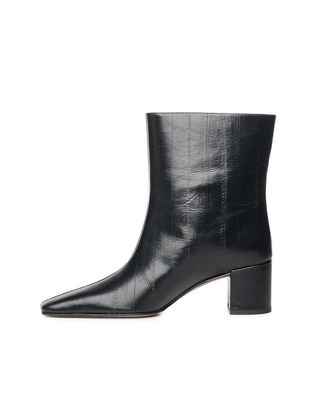 Giuliano Galiano Black Stefy Leather Ankle Boot