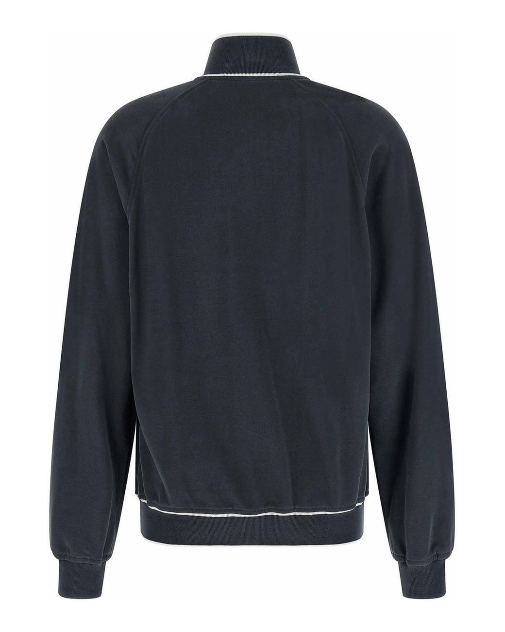 Brunello Cucinelli Blue Heraldic Patch Sweatshirt