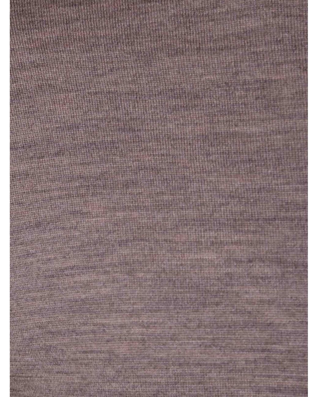 John Smedley Brown Harcourt Mock Neck for men