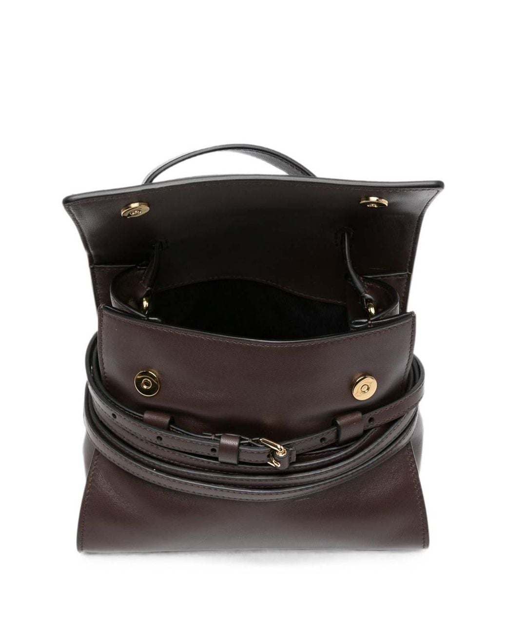 Moschino Black Tie Me Leather Handbag