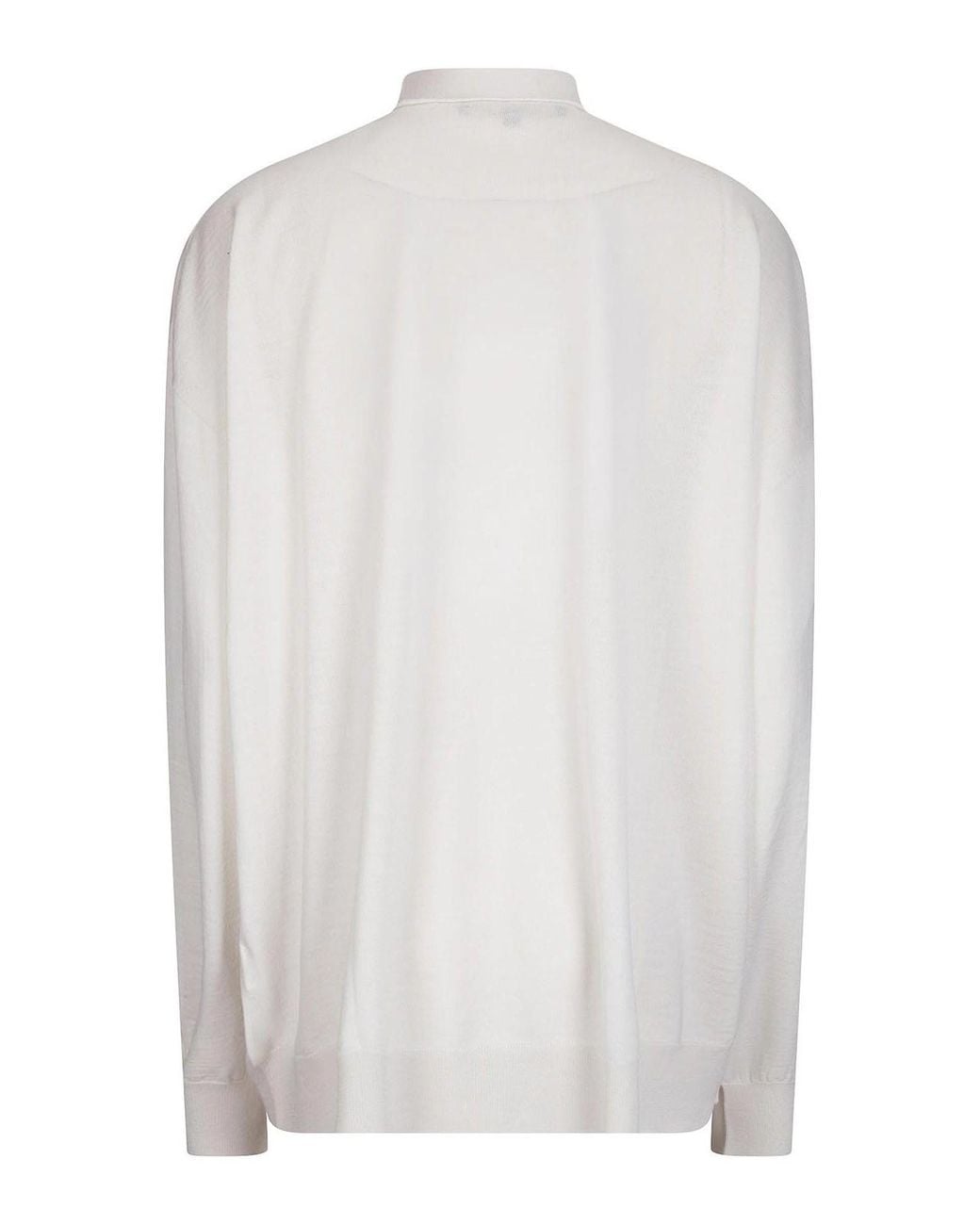 Sofie D'Hoore White Cardigan L/Sl V/Neck