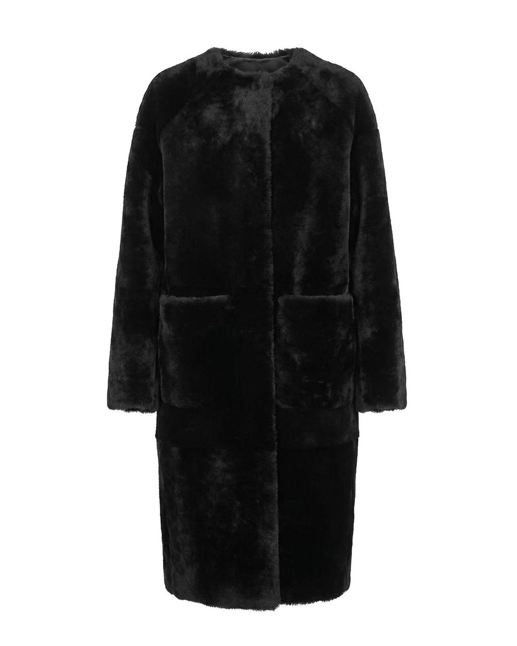 Blancha Black Shearling Coat