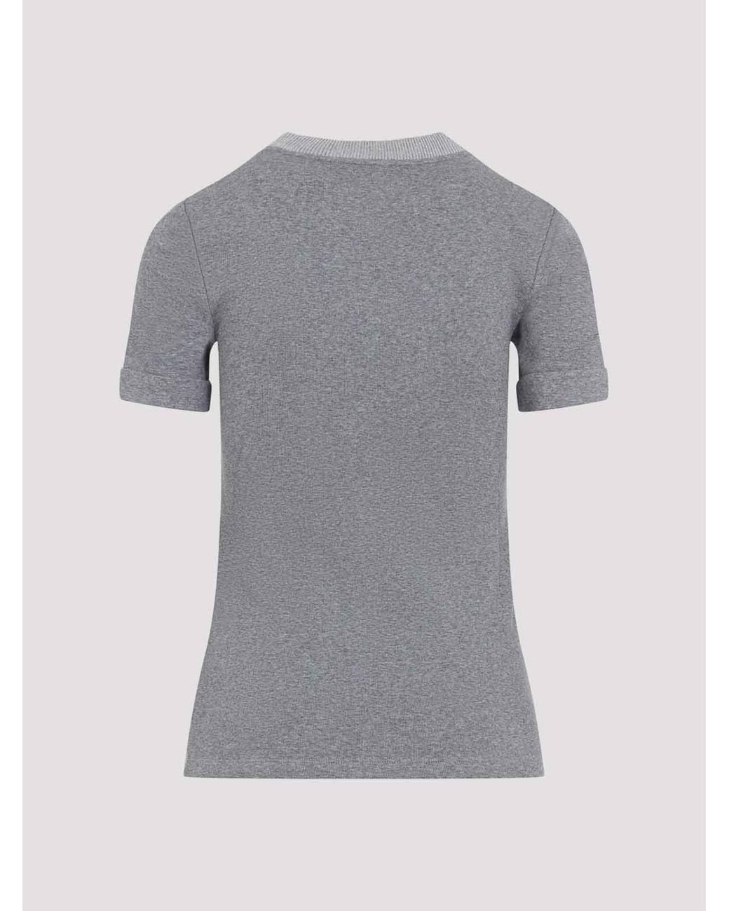 Peserico Gray Rib T-Shirt