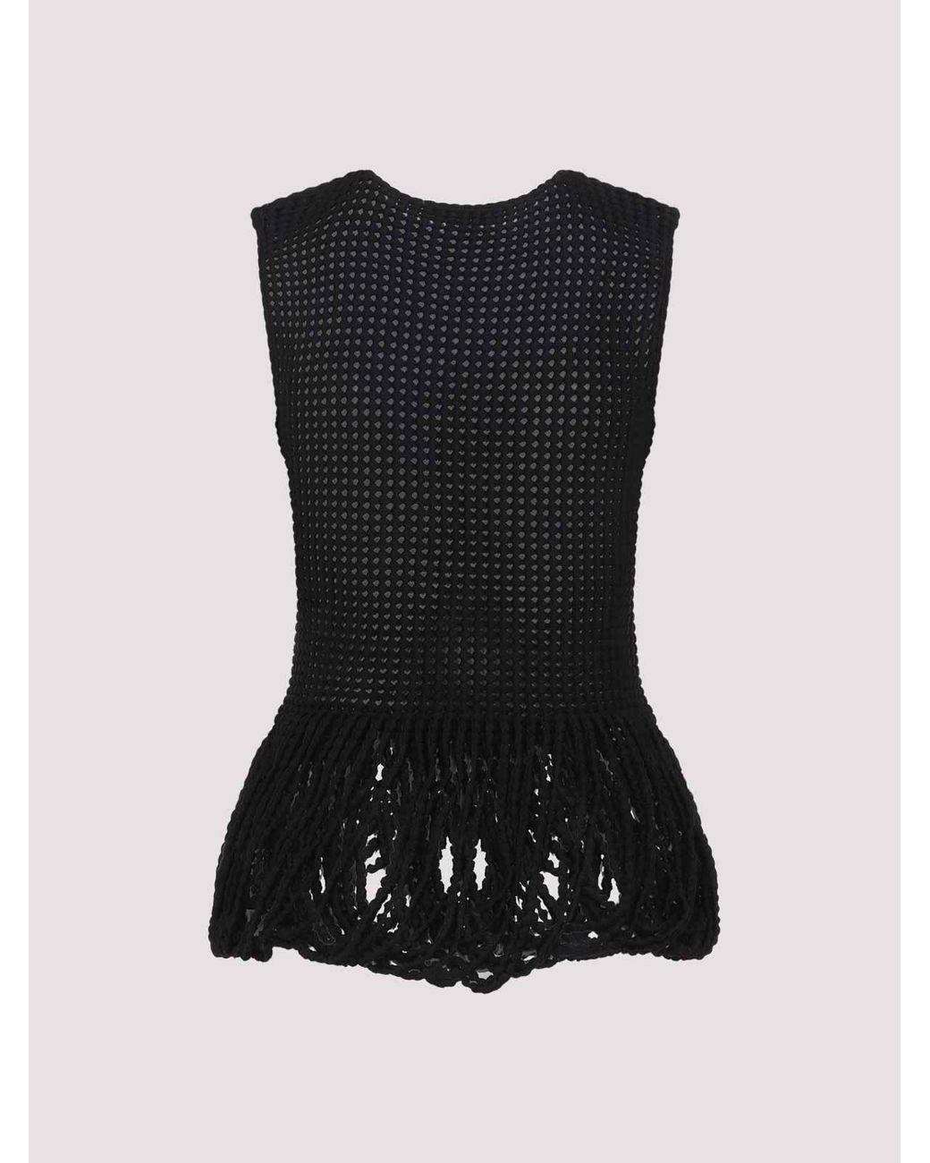 Alaïa Black Sleeveless Tops