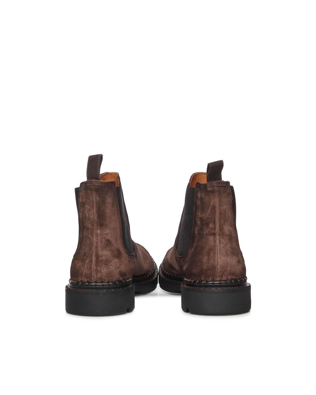 Alexander Hotto Brown Leather Chelsea Boots for men