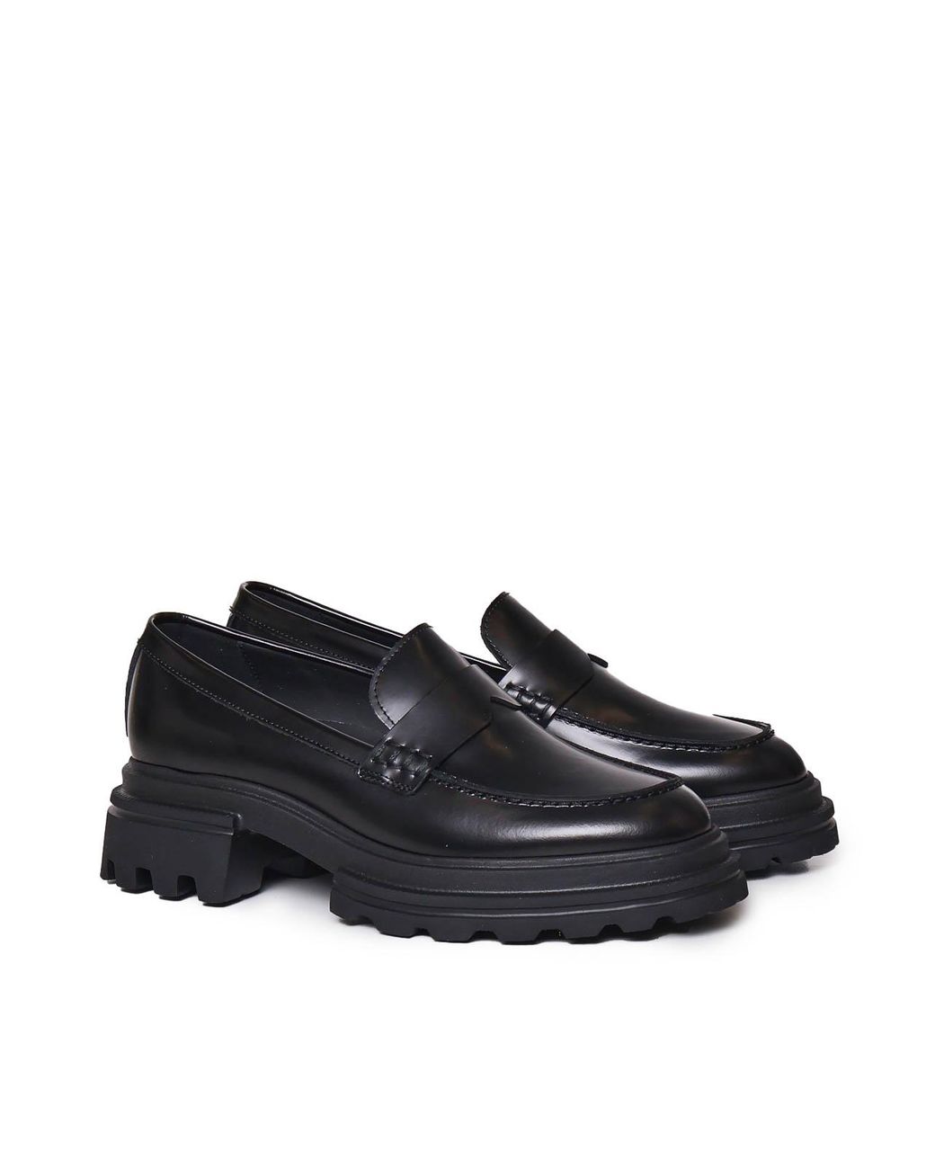 Hogan Black H674 Loafers