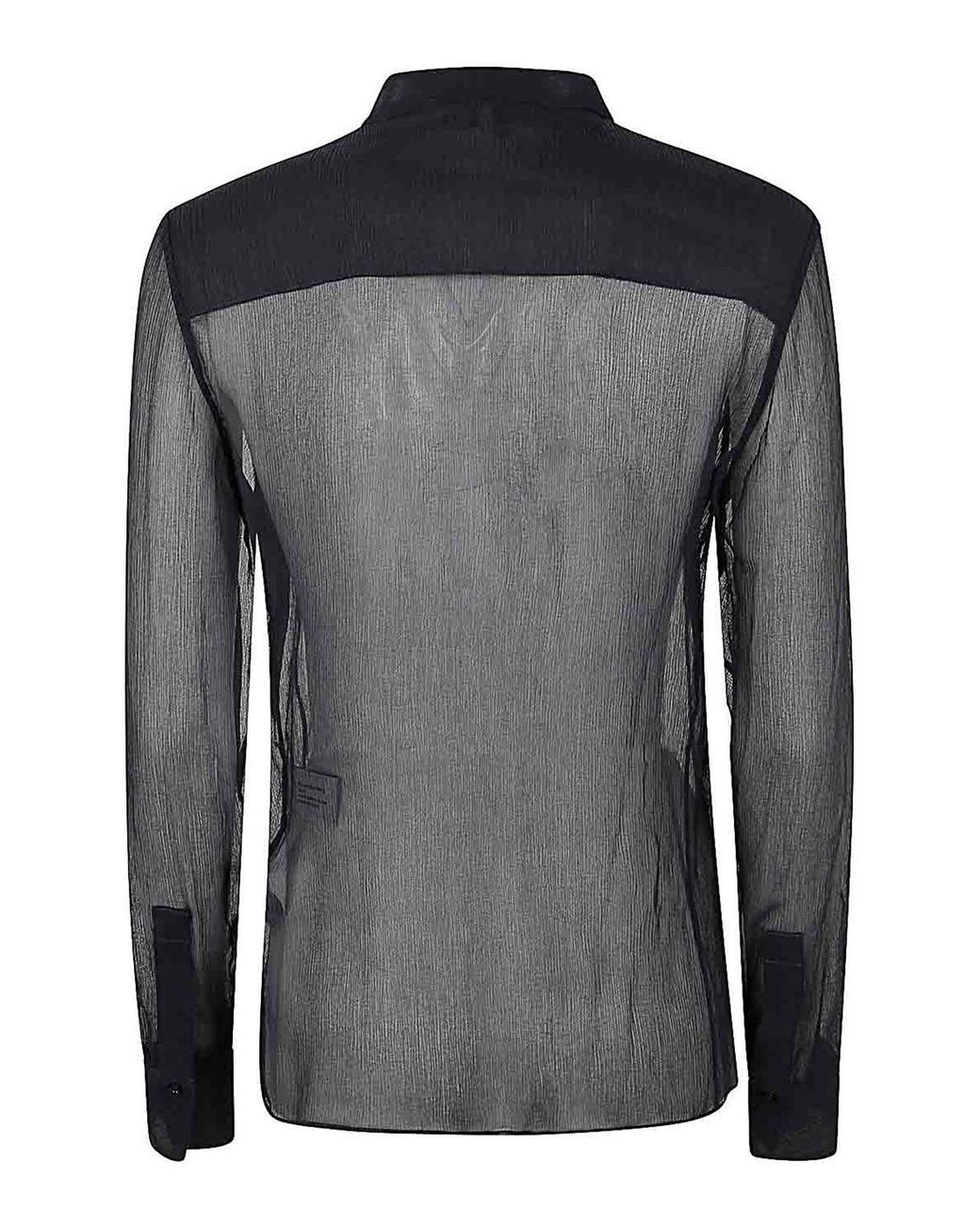 Chloé Black Silk Crepon Shirt