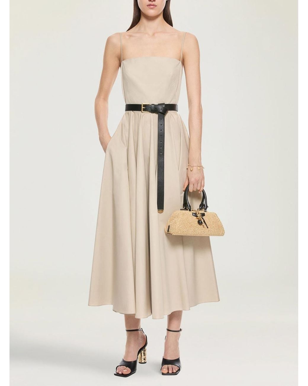Givenchy Natural Sliced Long Dress