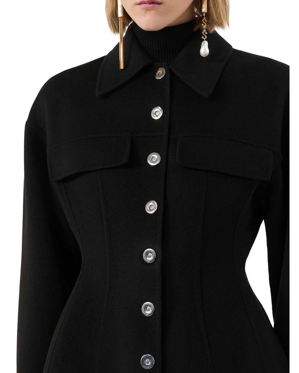 Sportmax Black Shaped Overshirt