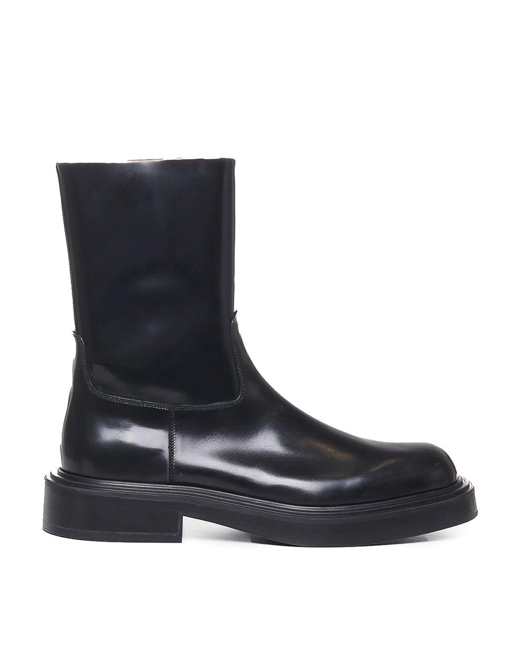 Ferragamo Blue Calfskin Boot for men