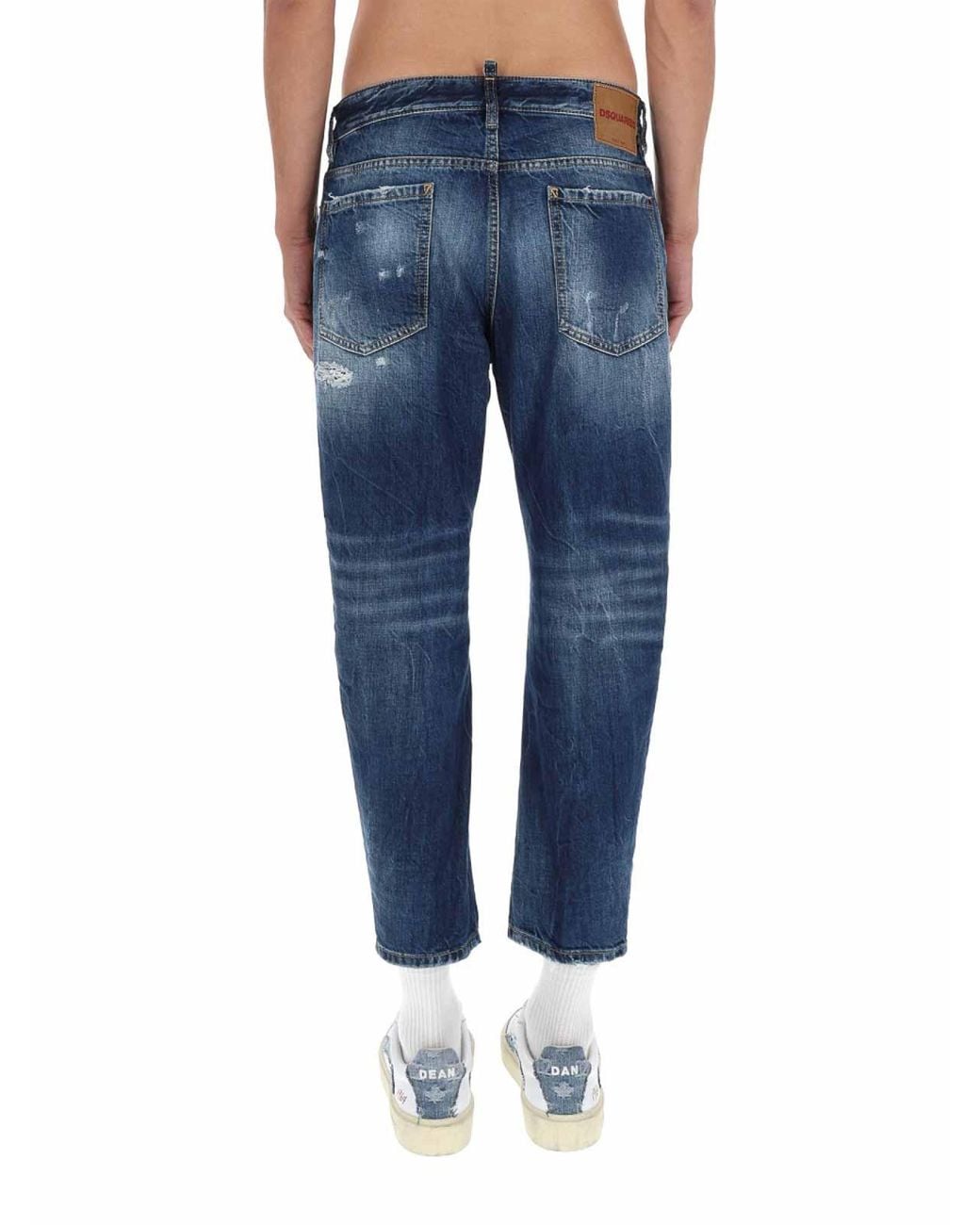 DSquared² Blue Jeans With Details for men