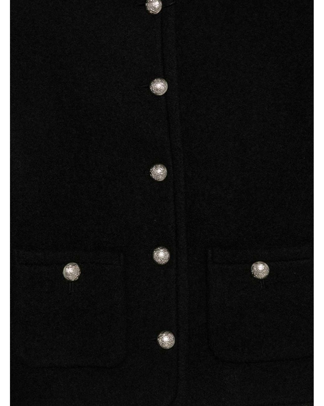 DUNST Black Wool Tweed Jacket
