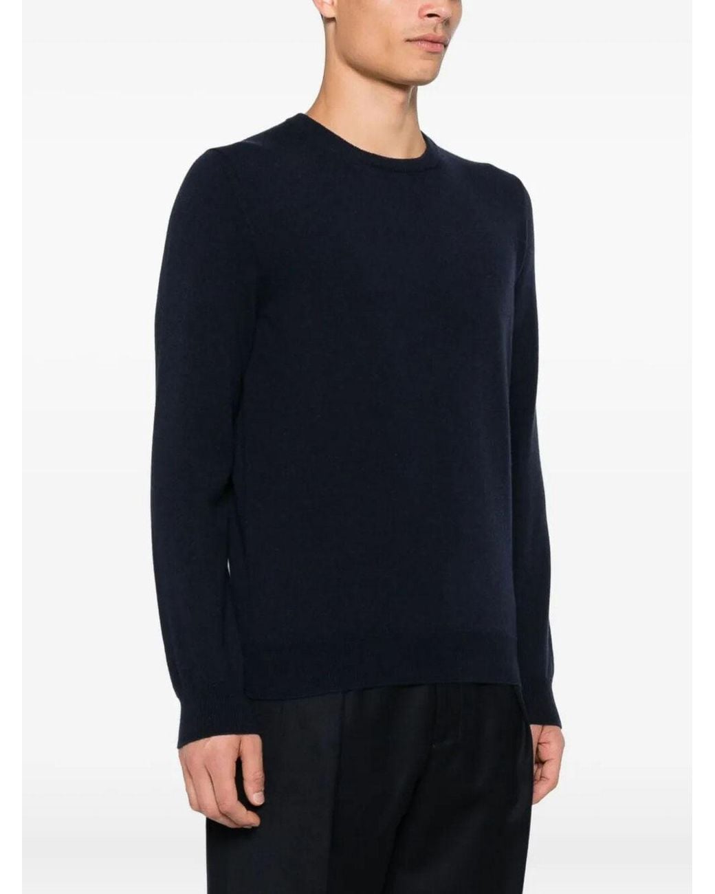 Malo Blue Crew-Neck Sweater for men