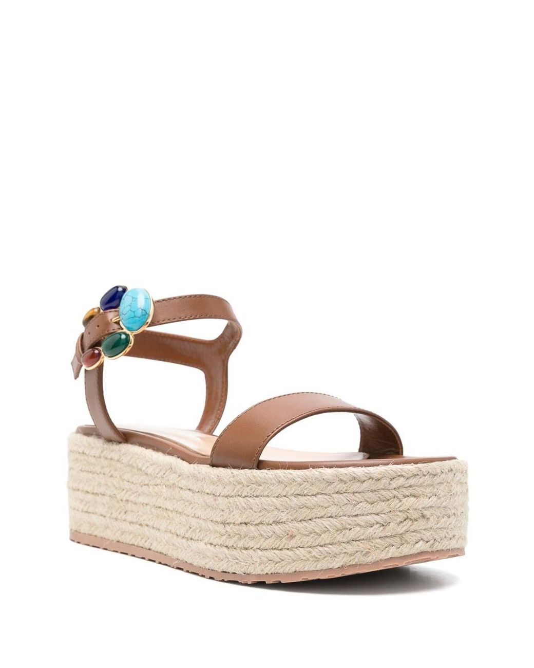 Gianvito Rossi Brown Platform Sandals