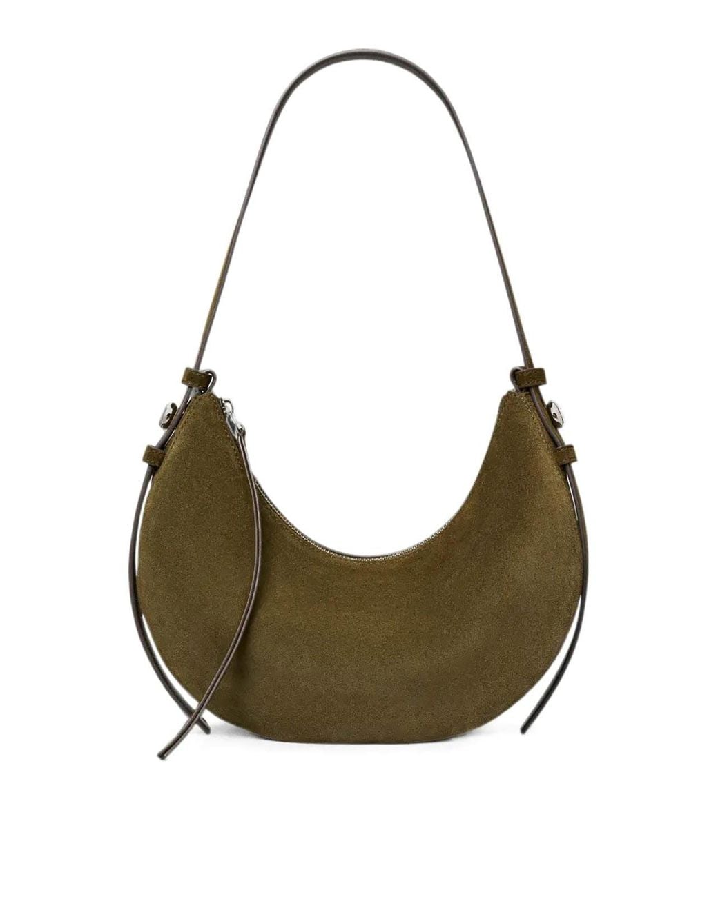 Tory Burch Gray Shoulder Bag Romy Half Moon