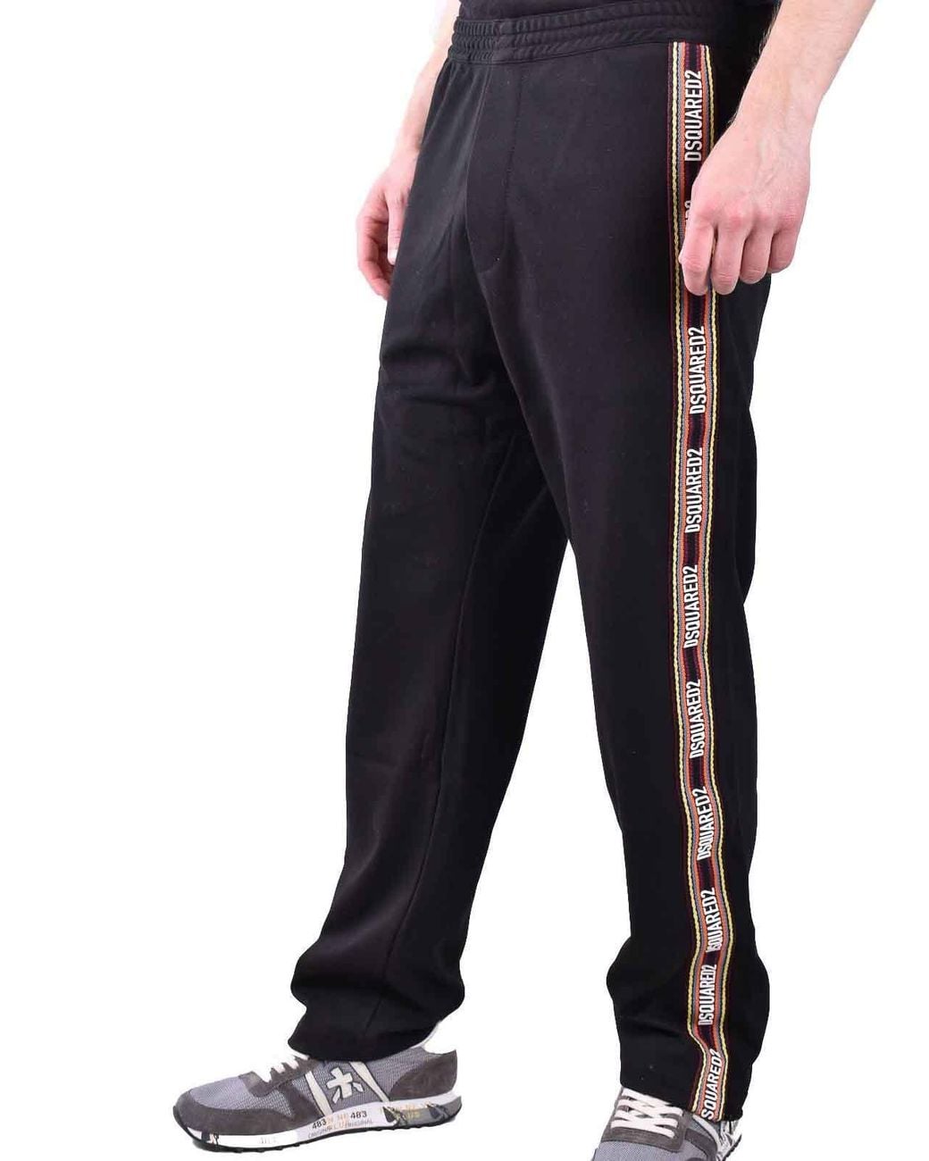 DSquared² Black Track Pants for men
