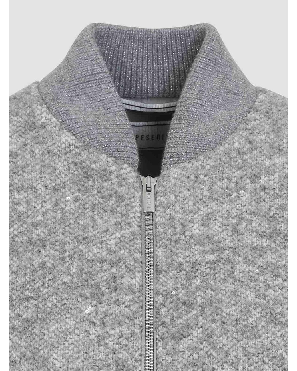 Peserico Gray Boucl Bomber