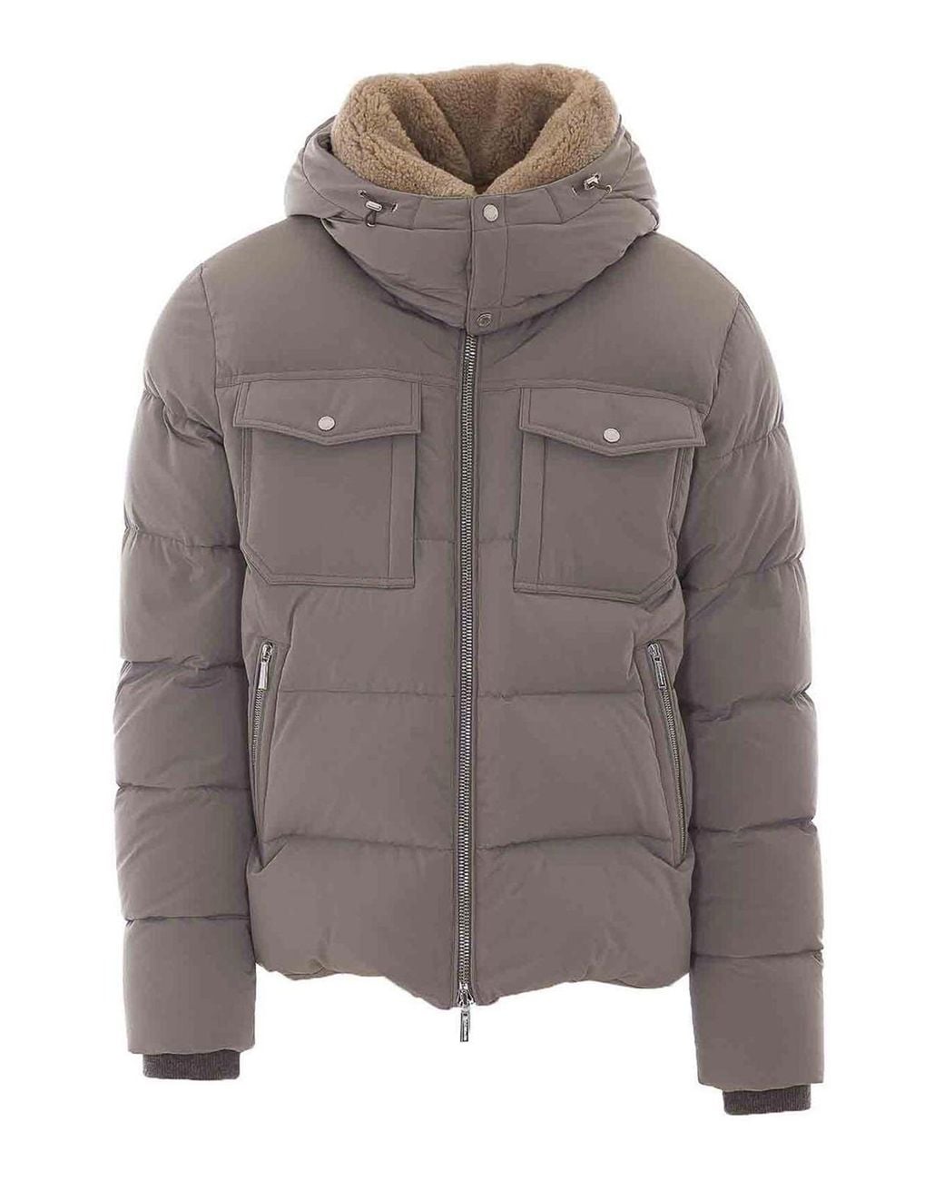Moorer Gray Alarick Down Jacket for men