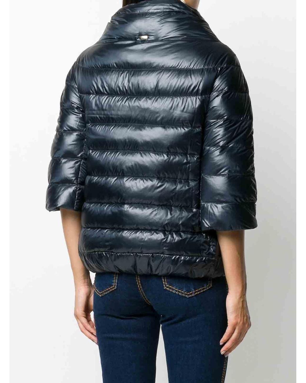 Herno Blue Aminta Nylon Cape