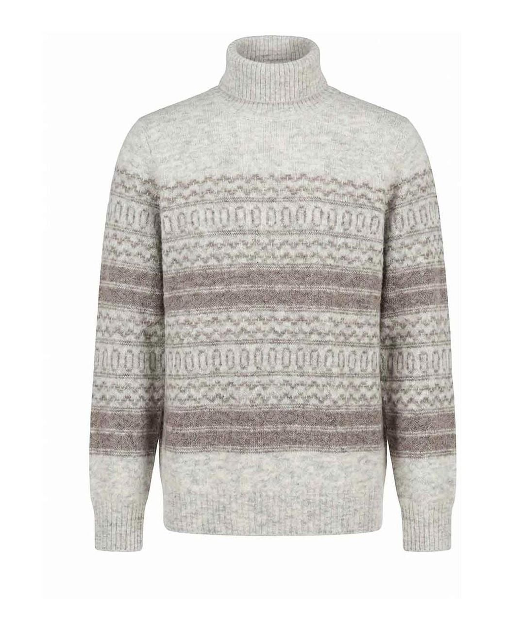 Suéter Cuello Redondo Brunello Cucinelli de hombre de color Gray