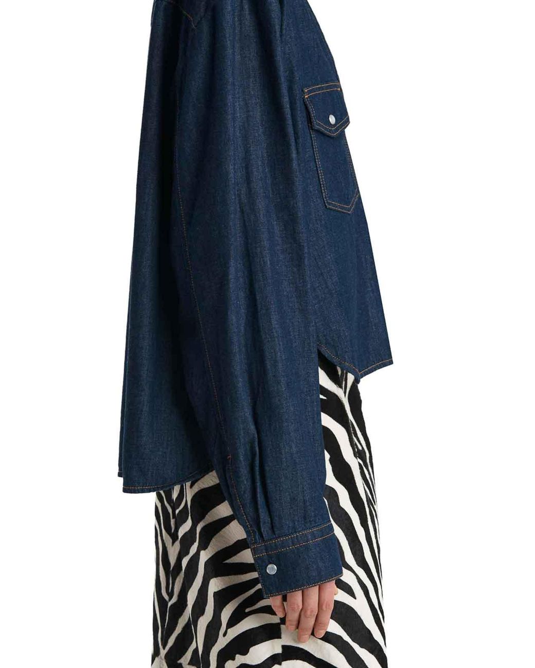 Khaite Blue Grenon Top
