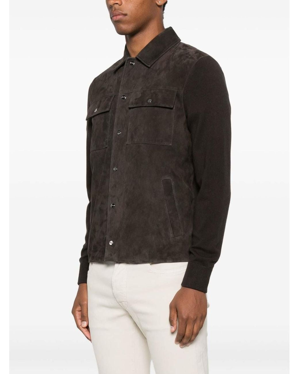 Herno Black Hybrid Tricot for men