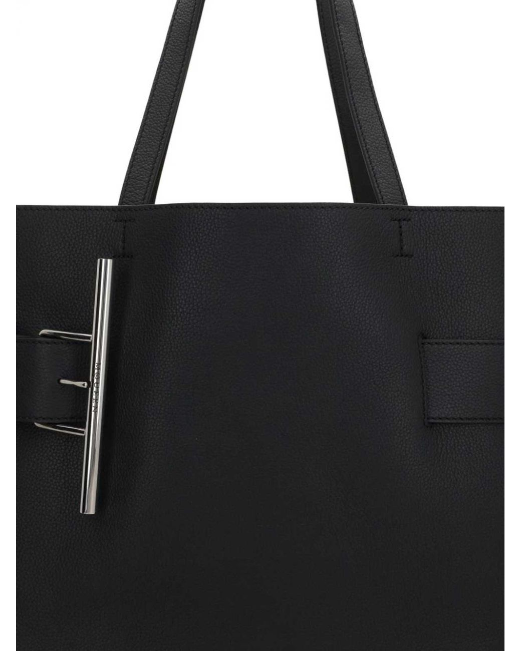 McQueen Black Shopper