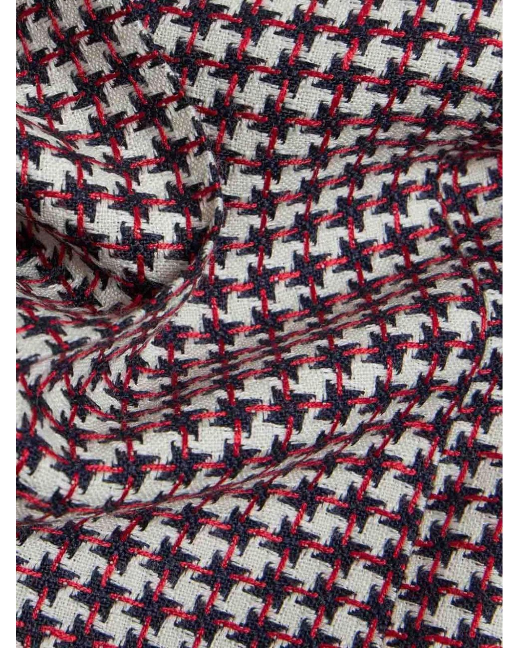 Etro Purple Houndstooth Patterned Trousers