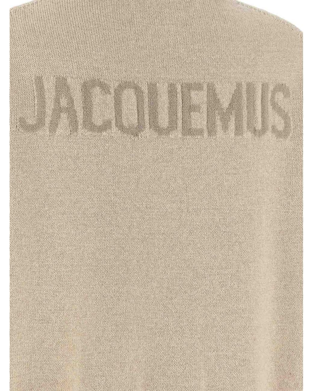 Jacquemus Natural La Maille Moulin Merino Wool Jumper