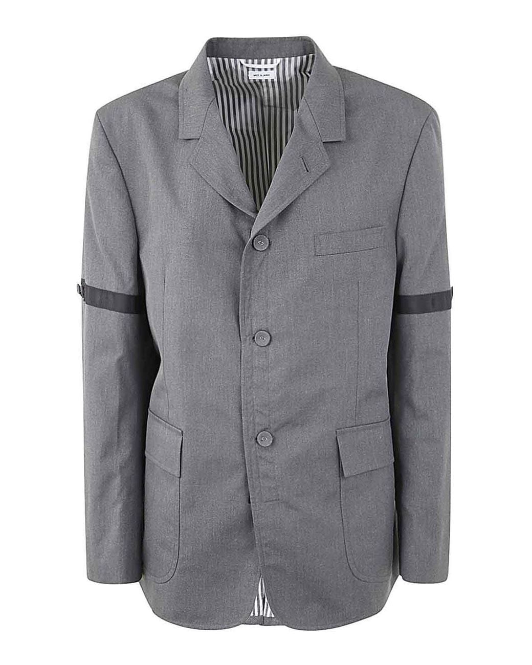 Thom Browne Black Casual Jacket for men