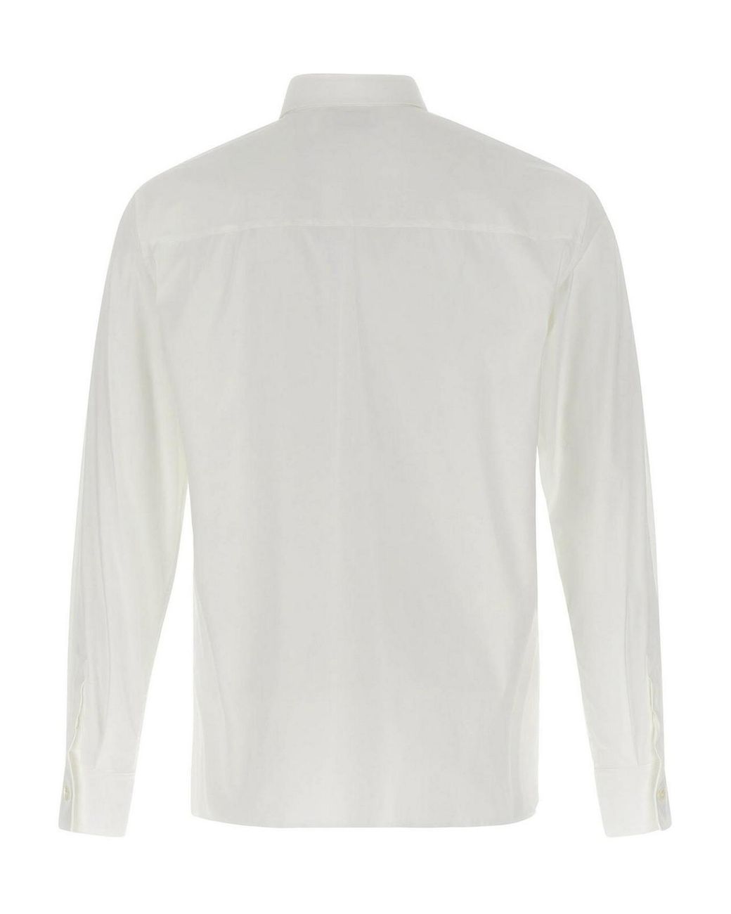 Ferragamo White Poplin Shirt for men