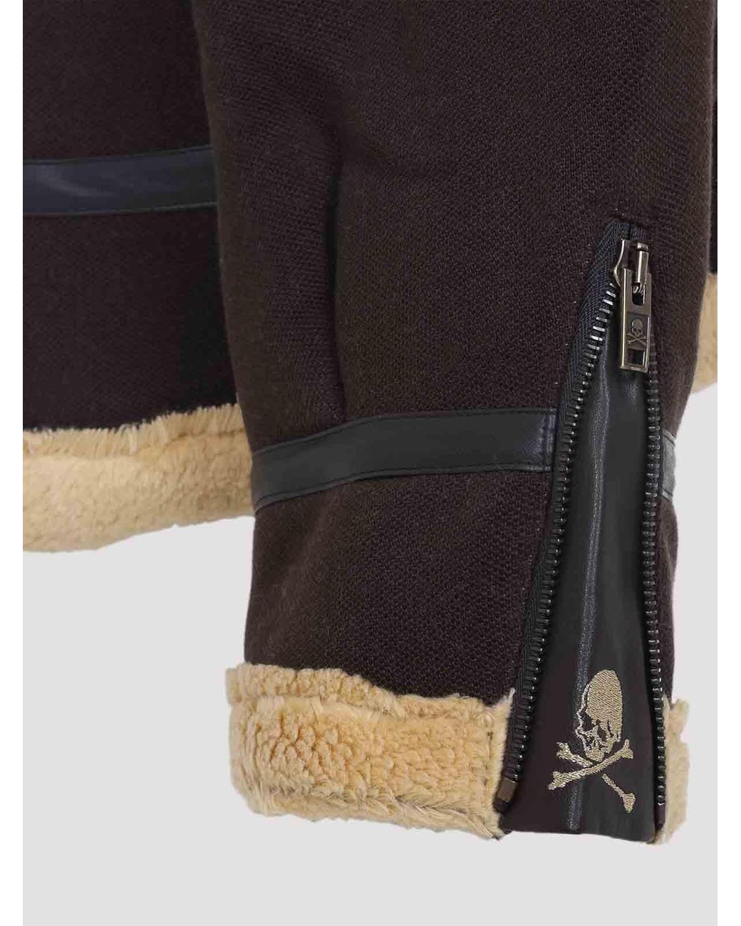 MASTERMIND WORLD Black Cotton Muton Jacket for men