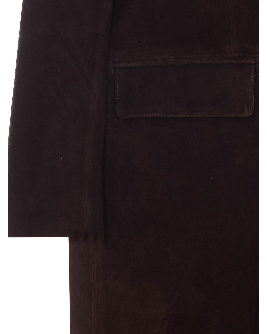 Arma Red Alissa Gritty Suede Coat