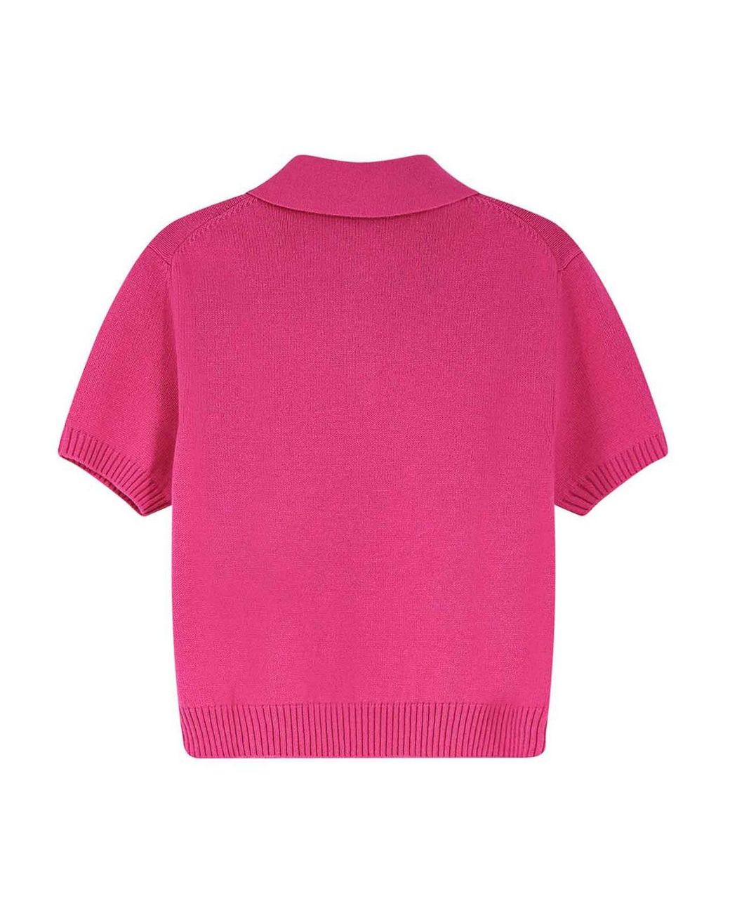 Givenchy Pink Wool And Cashmere Polo Shirt