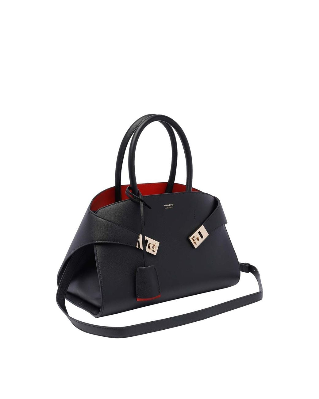 Ferragamo Black Hug Handbag