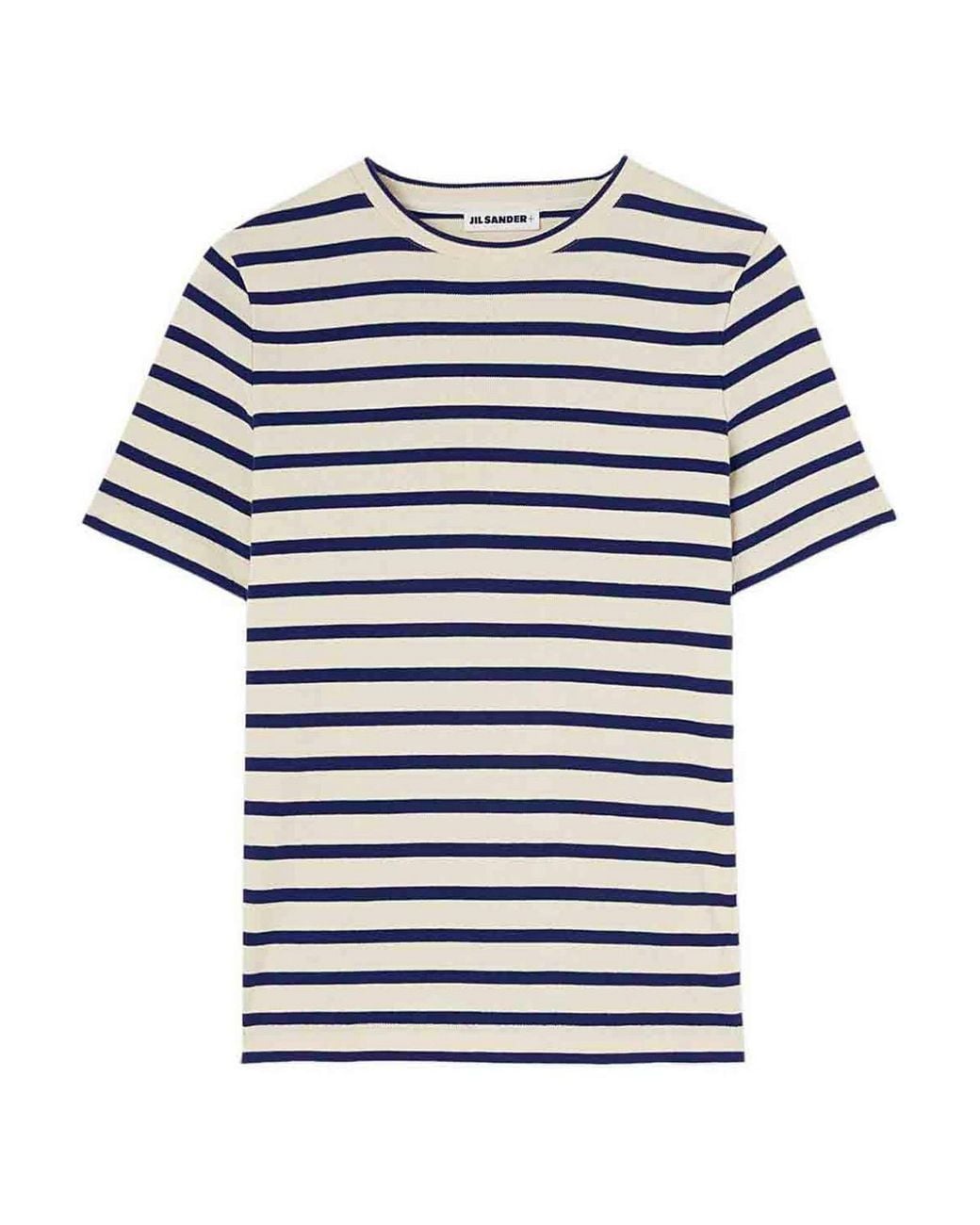 Jil Sander White Striped T-Shirt