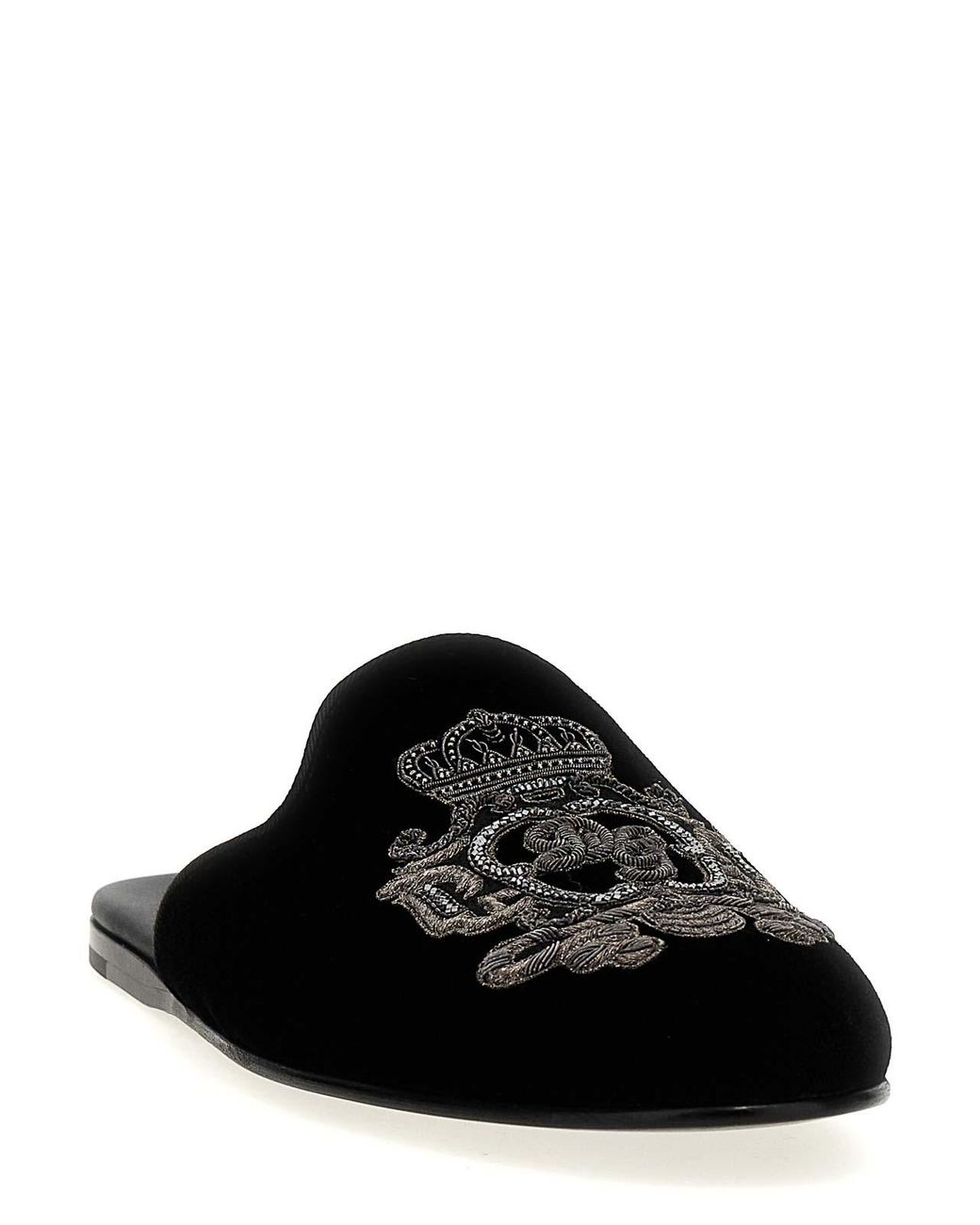 Dolce & Gabbana Black Slipper Blsaone
