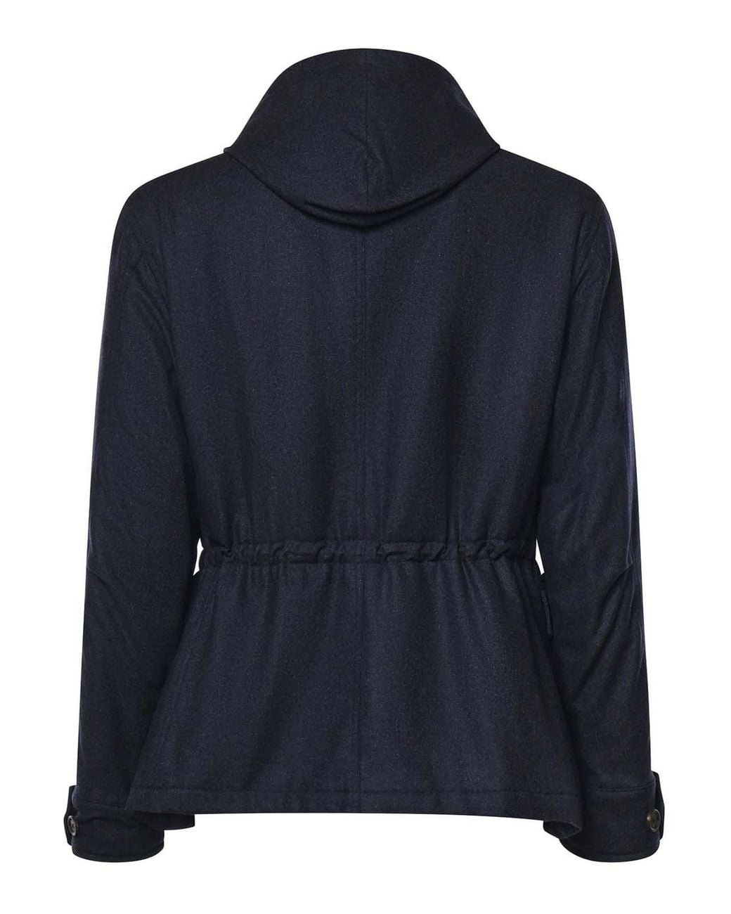 Eleventy Blue Hooded Field Jacket for men
