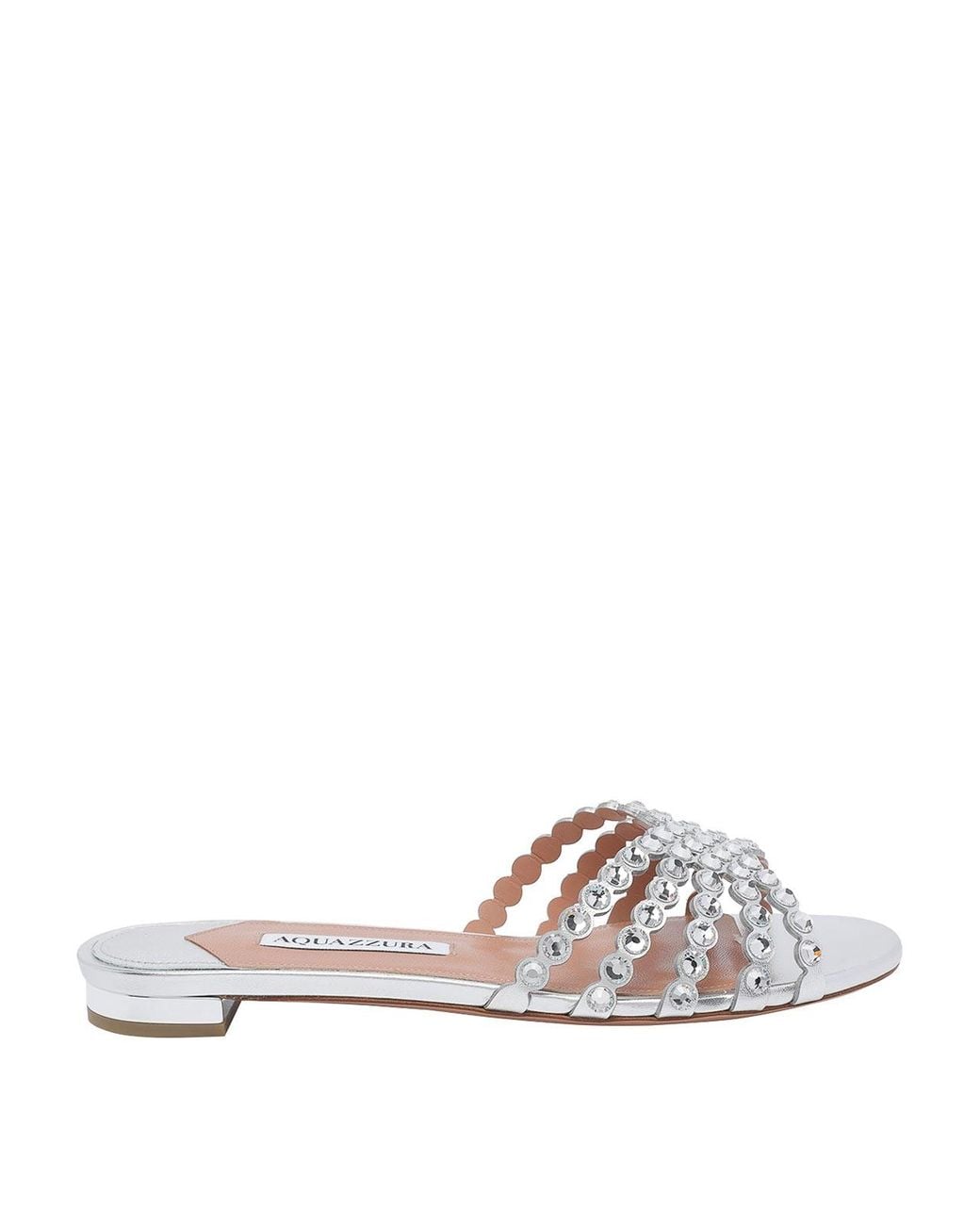 Aquazzura White Tequila Flat Sandals